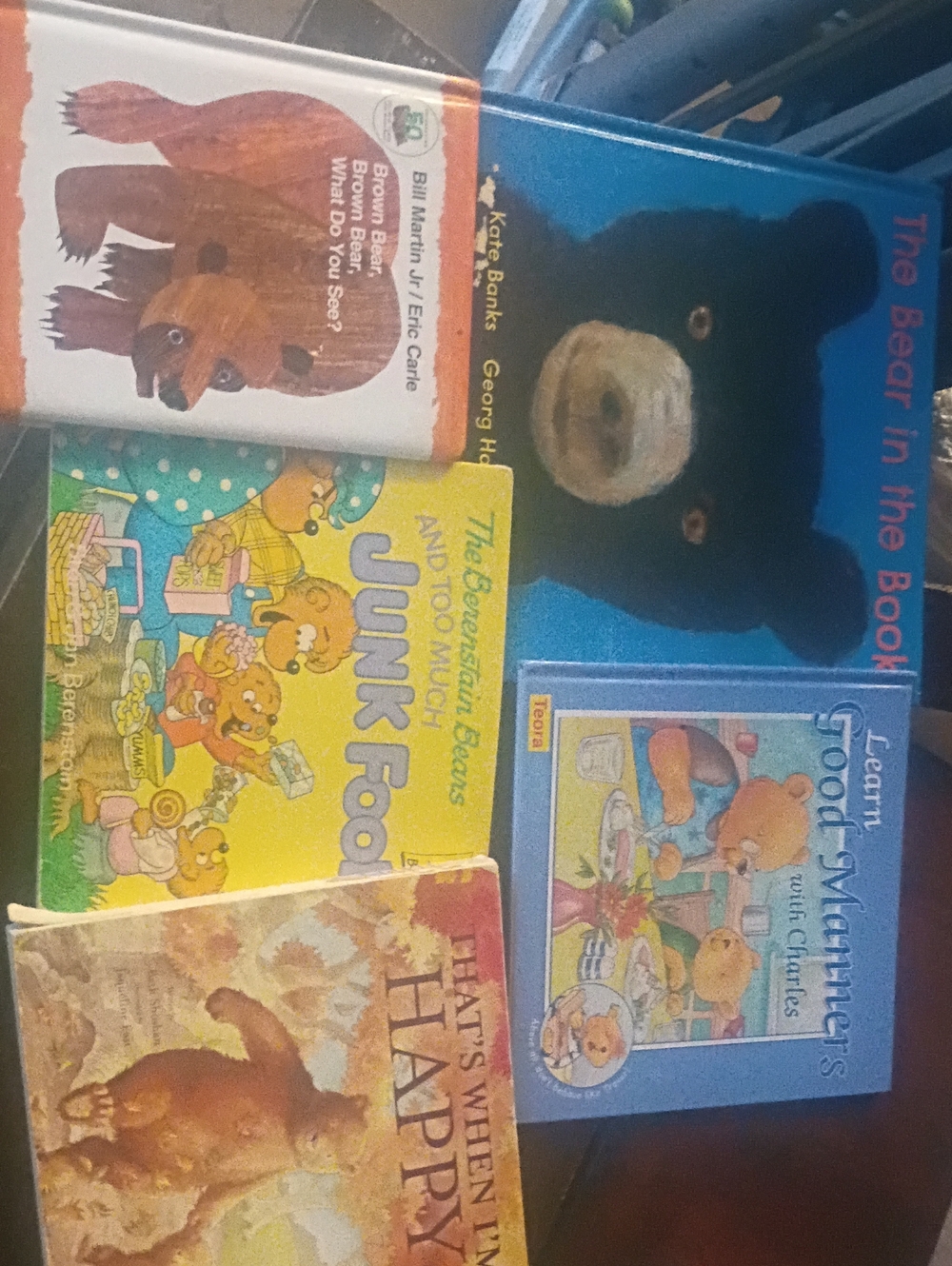 Children's Picture Book Lot - Colorful Bear Covers. Set Of 5